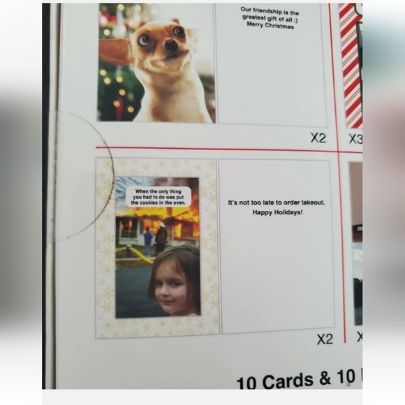 :* 2 new pks " What Do You Meme ?"  Greeting Cards & Envelopes Christmas funny - Picture 6 of 13
